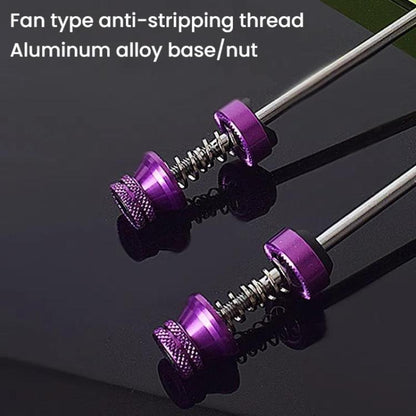 FMFXTRA JX77 Bicycle Quick Release Lever Aluminum Alloy CNC Crafted Axle(Purple)