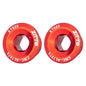 2pcs ZTTO Bicycle Aluminum Alloy Crank Cover Mountain Bike Crank Screws, Style: M20 Red