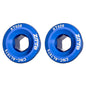 2pcs ZTTO Bicycle Aluminum Alloy Crank Cover Mountain Bike Crank Screws, Style: M20 Blue
