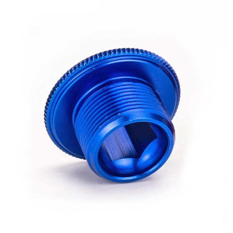 2pcs ZTTO Bicycle Aluminum Alloy Crank Cover Mountain Bike Crank Screws, Style: M19 Blue