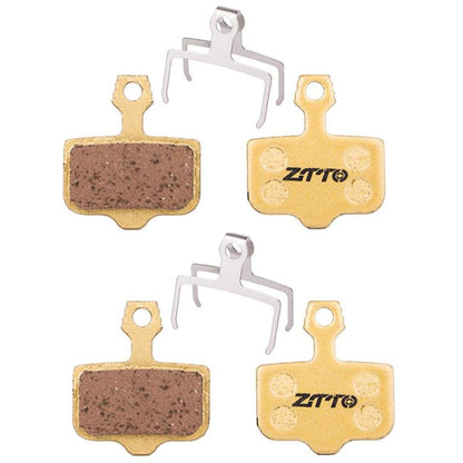 2 paires de plaquettes de frein à disque d'huile ZTTO pour VTT, à base de cuivre entièrement métallique, modèle : MJ-02D