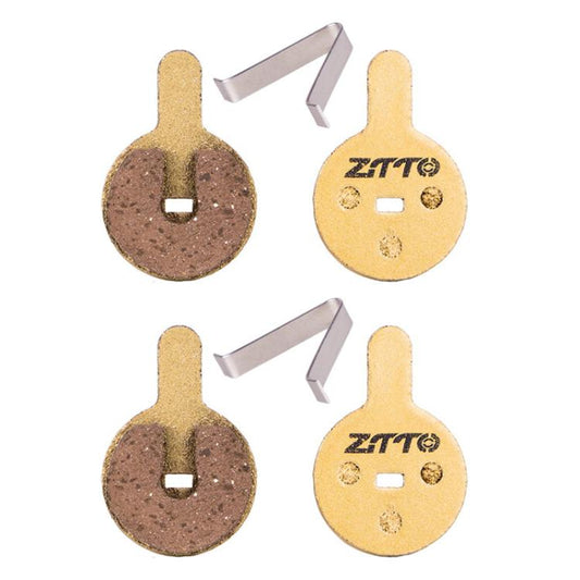 2 paires Plaquettes de frein à disque d'huile en cuivre massif ZTTO pour VTT, modèle : MJ-07C avec trou