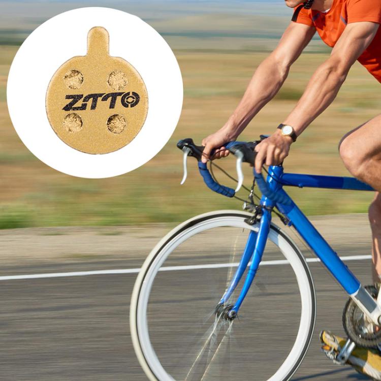 2pairs ZTTO Mountain Bike Full Metal Copper Base Lining Oil Disc Block Brake Pad, Model: MJ-11E