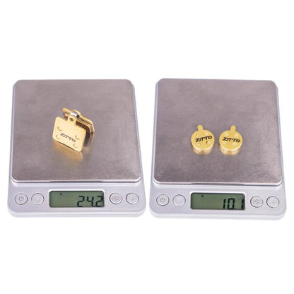 2pairs ZTTO Mountain Bike Full Metal Copper Base Lining Oil Disc Block Brake Pad, Model: MJ-01E