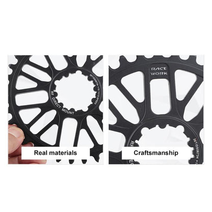 RACEWORK RK7788 Mountain Bike Direct Mount Chainwheel Road Bike Chainring, Spec: ROAD 52T