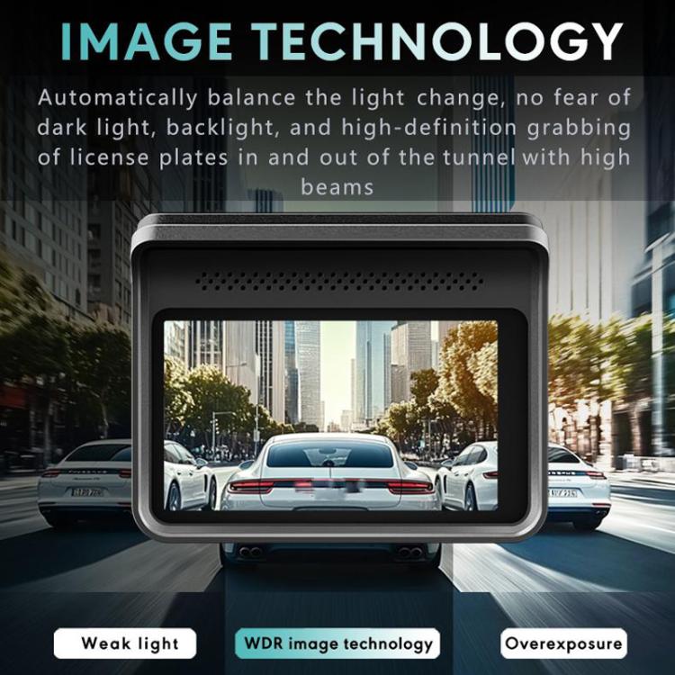 Anytek T2 PRO 3 pouces 2K HD Vision Nocturne Enregistreur Caméra de Voiture Cachée Double Enregistrement Avant et Arrière (Sans Mémoire)