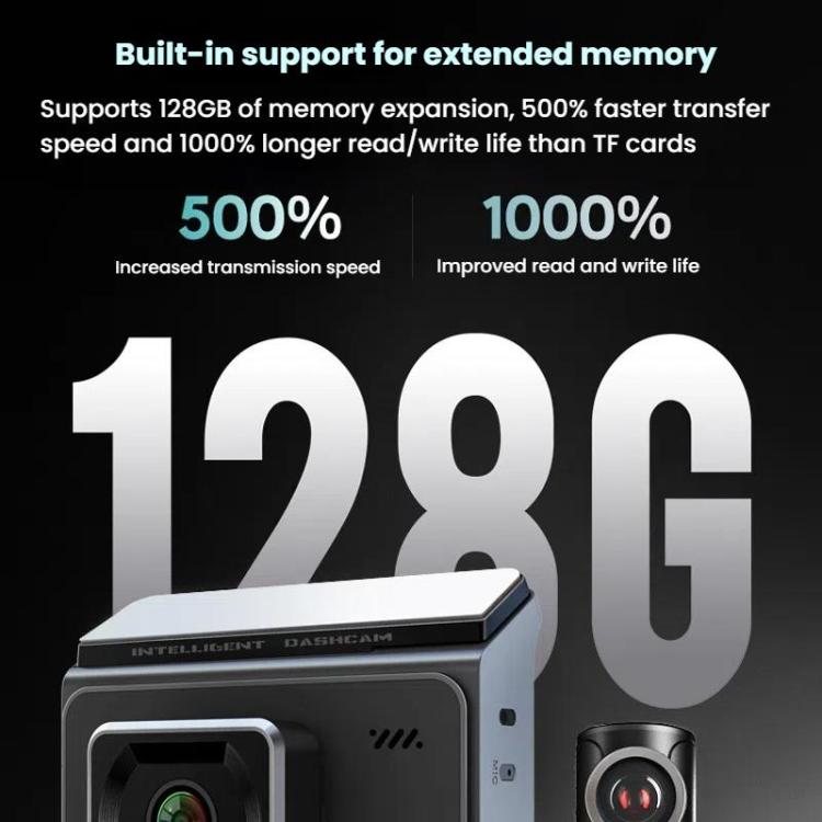 Anytek T2 PRO 3 pouces 2K HD Vision Nocturne Enregistreur Caméra de Voiture Cachée Double Enregistrement Avant et Arrière (Sans Mémoire)