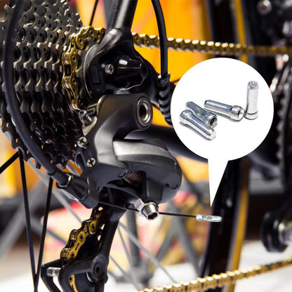 100pcs ZTTO Bouchons d'extrémité de câble de frein de vélo en aluminium pour VTT