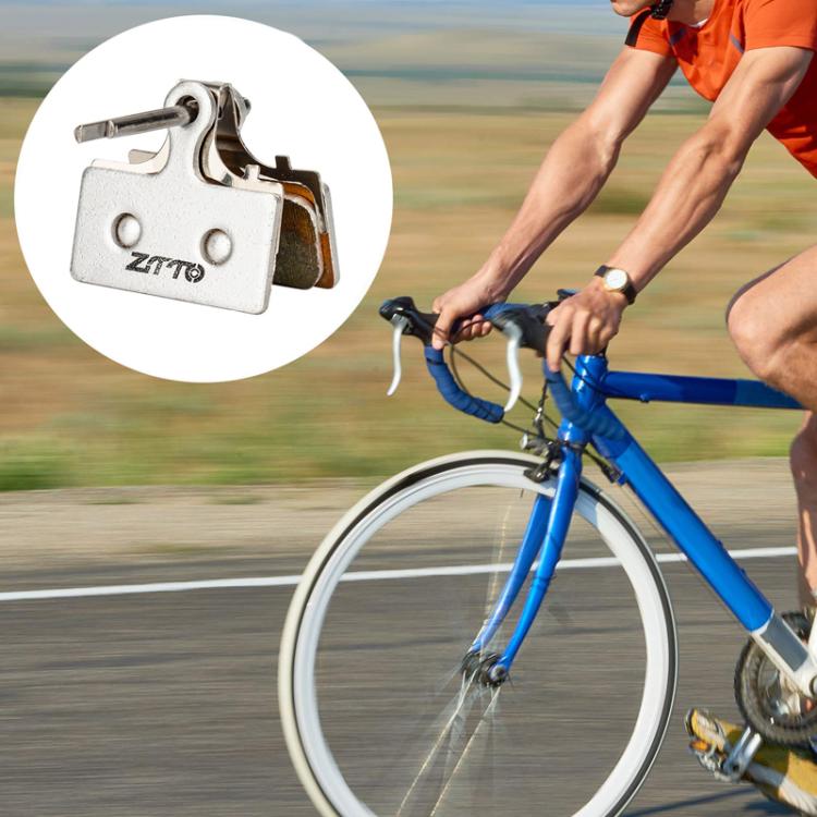 2pairs ZTTO Bicycle Metal Sintered Cable Mountain Road Bike Electrical Scooter Disc Brake Linings, Style: 02D