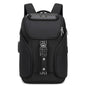 Wiersaam WY68173 Sac à dos d'affaires étanche antivol pour homme avec cadenas et ports USB (noir)