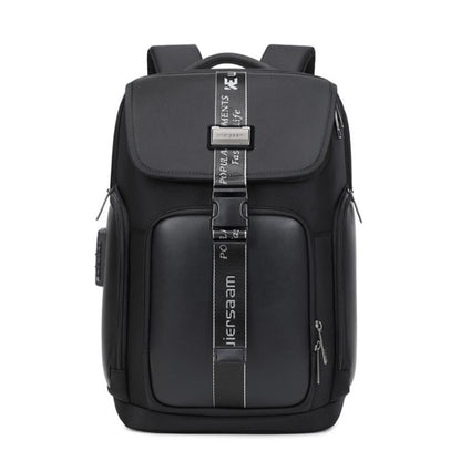 Wiersaam WY1200 Men Waterproof Anti-Theft Business Backpack Multiple Organizer Compartments(Black)