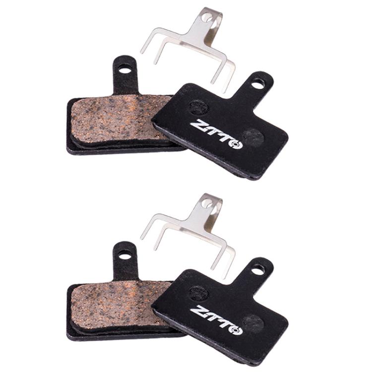2 paires de plaquettes de frein à disque de vélo ZTTO, plaquettes de frein semi-métalliques en résine pour VTT, modèle : MS-01B