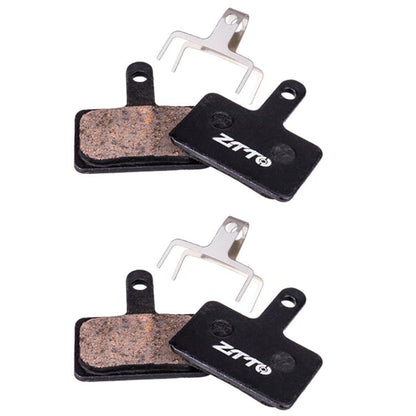 2 paires de plaquettes de frein à disque de vélo ZTTO, plaquettes de frein semi-métalliques en résine pour VTT, modèle : MS-01B