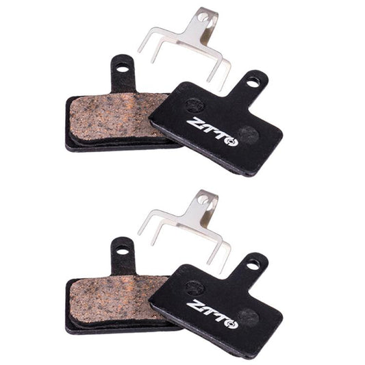 2 paires de plaquettes de frein à disque de vélo ZTTO, plaquettes de frein semi-métalliques en résine pour VTT, modèle : MS-01B