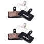 2 paires de plaquettes de frein à disque de vélo ZTTO, plaquettes de frein semi-métalliques en résine pour VTT, modèle : MS-01B