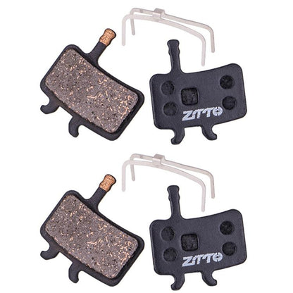 2pairs ZTTO Bicycle Disc Braking Pads Mountain Bike Semi-Metallic Resin Brake Pads, Model: MS-02A