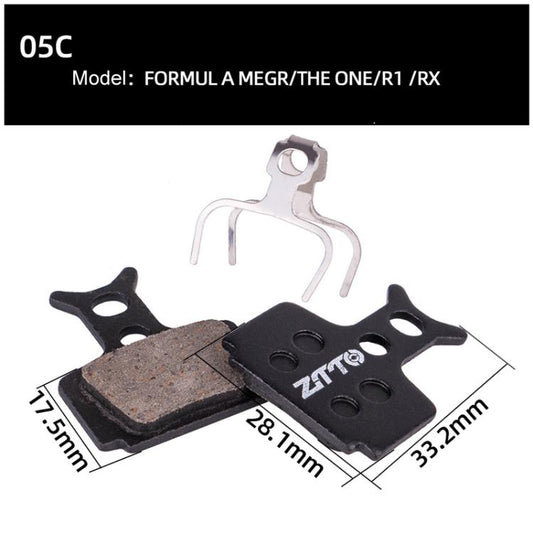 2 paires de plaquettes de frein à disque ZTTO pour VTT, semi-métalliques, en résine, Modèle : MS-05C