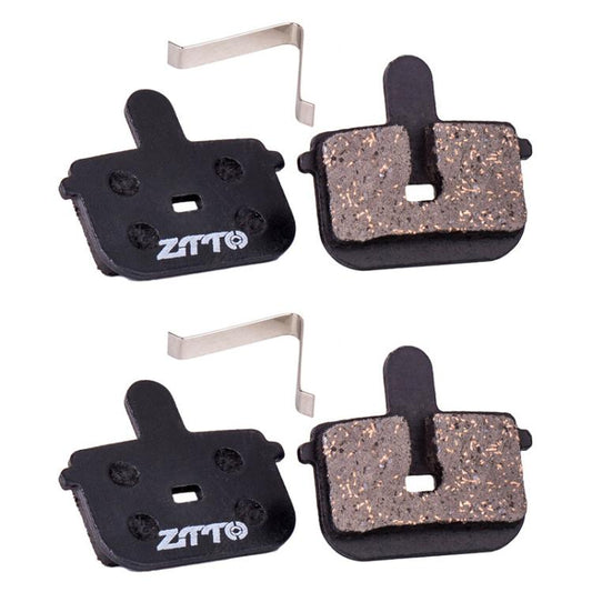2 paires de plaquettes de frein à disque de vélo ZTTO, plaquettes de frein semi-métalliques en résine pour VTT, Modèle : MS-11E