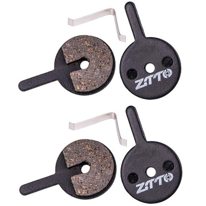 2pairs ZTTO Bicycle Disc Braking Pads Mountain Bike Semi-Metallic Resin Brake Pads, Model: MS-11G