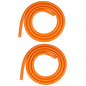 2pcs ZTTO 1.5m Bicycle Brake Shifter Cable Anti-Rattle Soundproof Foam Tube(Orange)