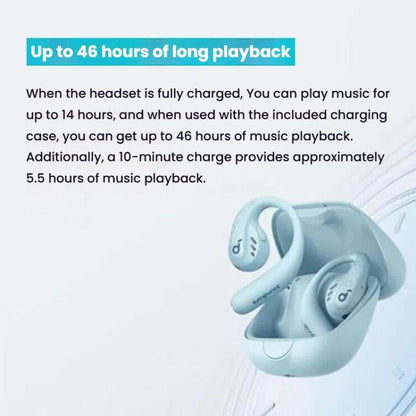 ANKER A3871 Soundcore AeroFit Pro Noise Reduction HD Sound Quality Bone Conduction Wireless Bluetooth Earphones(Black)