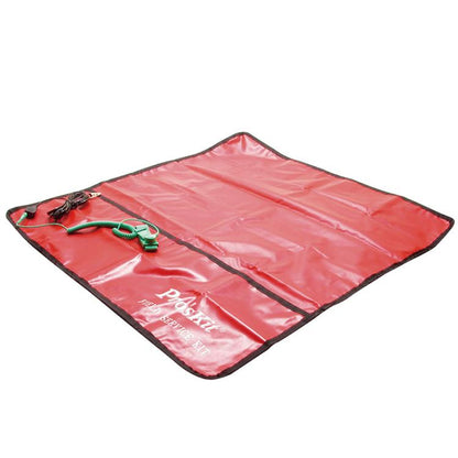 Tapis de travail antistatique ESD ProsKit 8PK-AS07-1 de 66 x 61 cm avec dragonne de 2 m et cordon de mise à la terre de 3 m (rouge)
