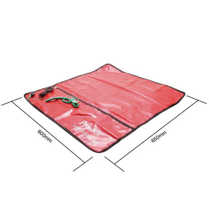 Tapis de travail antistatique ESD ProsKit 8PK-AS07-1 de 66 x 61 cm avec dragonne de 2 m et cordon de mise à la terre de 3 m (rouge)