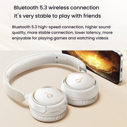 Soundcore H30i A3012 Headband Wireless Bluetooth Headset(White)