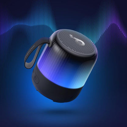 ANKER A3136 Soundcore Glow Mini Neon Subwoofer Wireless Bluetooth Small Speaker(Black)