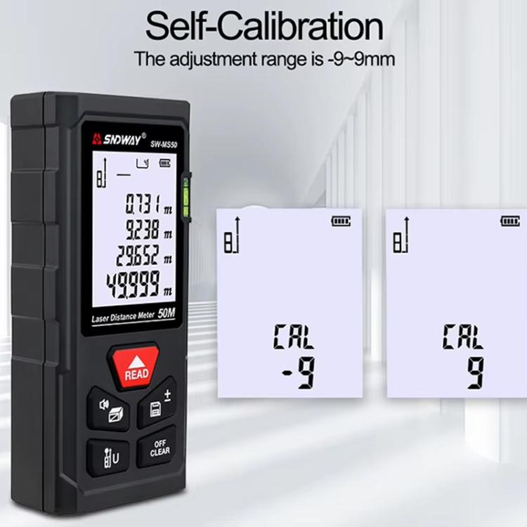 SNDWAY SW-MS100 100M Laser Distance Measuring Instrument High Precision Laser Ruler
