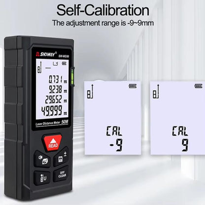 SNDWAY SW-MS100 100M Laser Distance Measuring Instrument High Precision Laser Ruler
