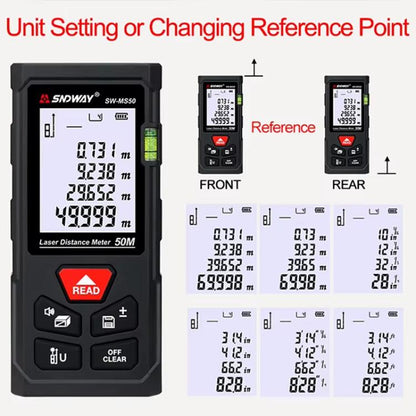 SNDWAY SW-MS100 100M Laser Distance Measuring Instrument High Precision Laser Ruler