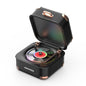AVWOO A17 Mini Colorful Light Retro Gramophone Bluetooth Speaker(Black)