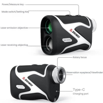 SNDWAY SW-1000D 1000M Handheld OLED Rangefinder Telescope Golf Rangefinder