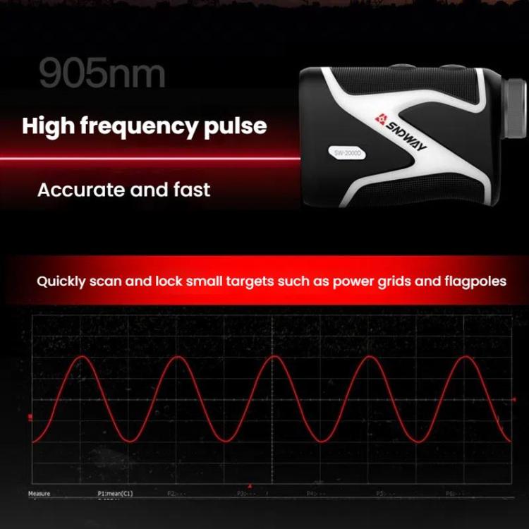 SNDWAY SW-1000D 1000M Handheld OLED Rangefinder Telescope Golf Rangefinder