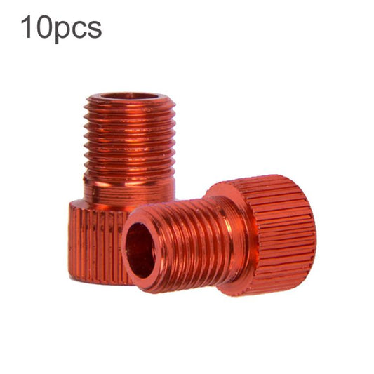 10 pièces ZTTO Kit de conversion de valve Presta vers Schrader pour VTT et vélo de route (rouge)