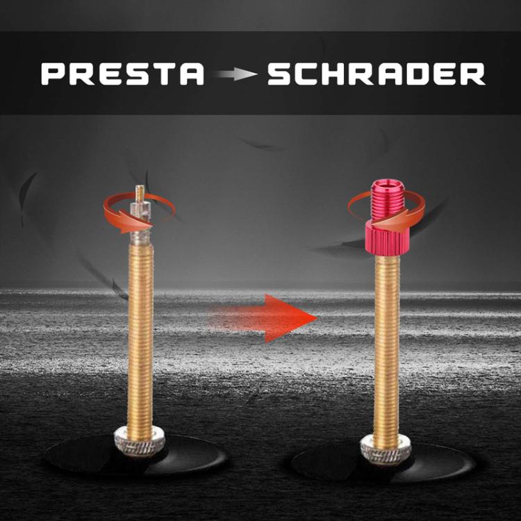 10pcs ZTTO Mountain Road Bicycle Presta To Schrader Valve Converter Kit(Blue)