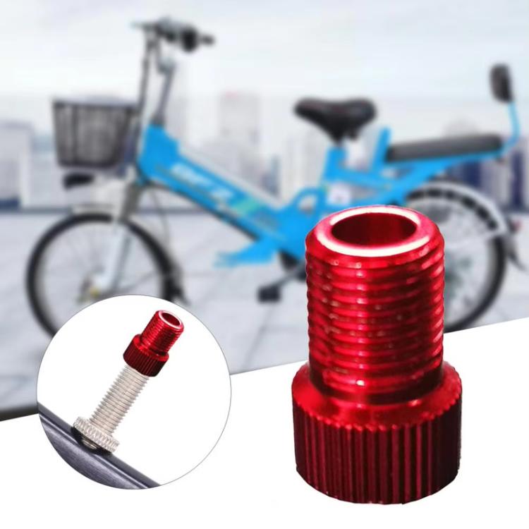10pcs ZTTO Mountain Road Bicycle Presta To Schrader Valve Converter Kit(Red)