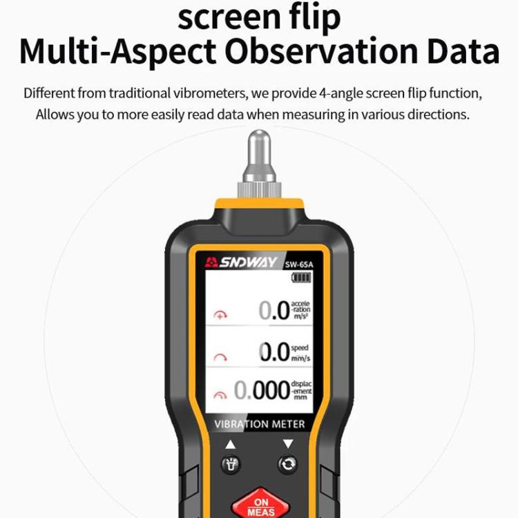SNDWAY SW-65A Digital Vibrometer Motor Fault Vibration Detector Vibration Pen