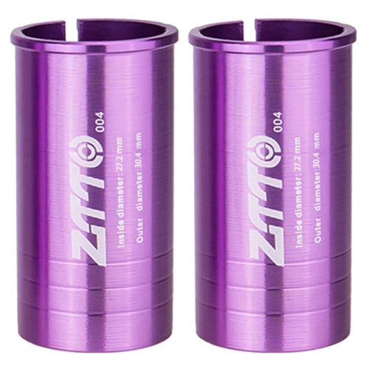 27.2-30.4mm 004 2 pièces ZTTO Réducteur de Manchon de Conversion de Tige de Selle de Vélo (Violet)