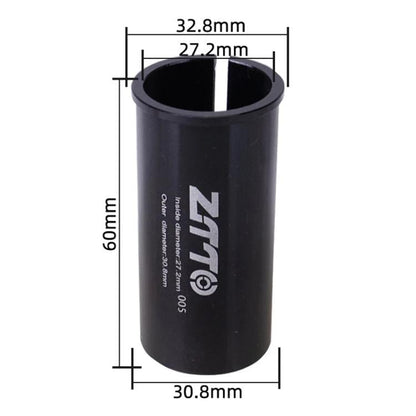 27.2-30.8mm 005 2pcs ZTTO Bicycle Seat Post Conversion Sleeve Reducer Cover(Black)