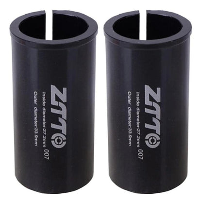 27.2-33.9mm 007 2pcs ZTTO Bicycle Seat Post Conversion Sleeve Reducer Cover(Black)