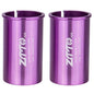 31.8-34.9mm 008 2pcs ZTTO Bicycle Seat Post Conversion Sleeve Reducer Cover(Purple)