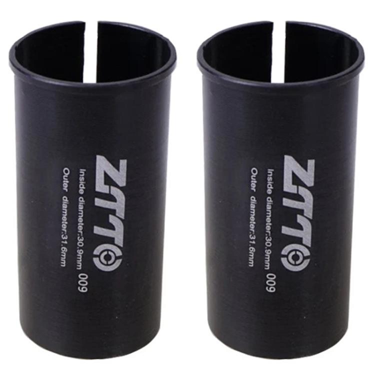 30.9-31.6mm 009 2pcs ZTTO Bicycle Seat Post Conversion Sleeve Reducer Cover(Black)