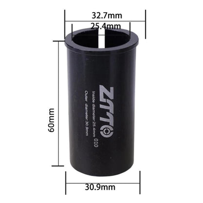 25.4-30.9mm 010 2pcs ZTTO Bicycle Seat Post Conversion Sleeve Reducer Cover(Black)