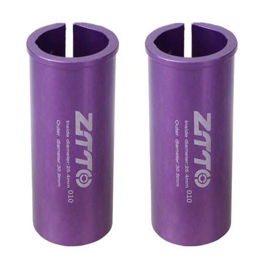 25.4-30.9 mm 010 2 pièces manchon de conversion de tige de selle de vélo ZTTO couvercle réducteur (violet)