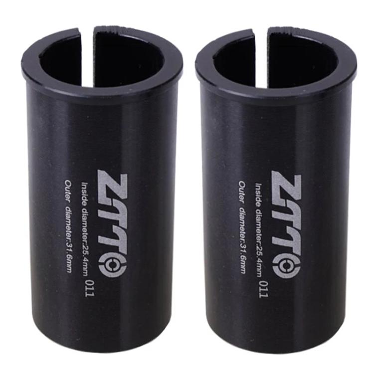 25.4-31.6mm 011 2pcs ZTTO Bicycle Seat Post Conversion Sleeve Reducer Cover(Black)