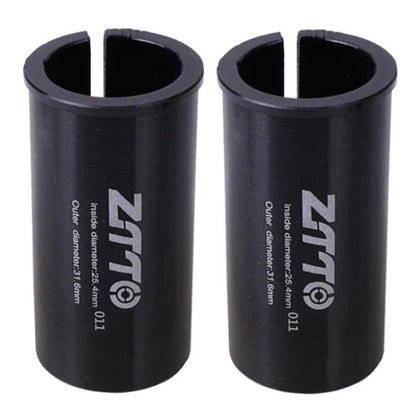 25.4-31.6mm 011 2pcs ZTTO Bicycle Seat Post Conversion Sleeve Reducer Cover(Black)