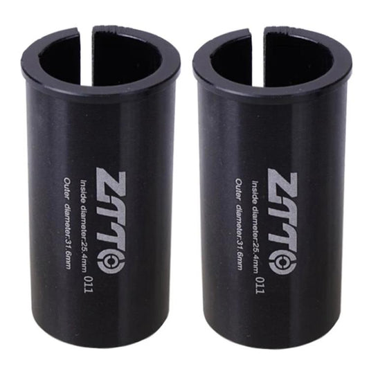 25.4-31.6mm 011 2pcs ZTTO Manchon réducteur de tube de selle de vélo (noir)