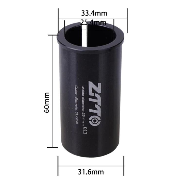 25.4-31.6mm 011 2pcs ZTTO Bicycle Seat Post Conversion Sleeve Reducer Cover(Black)